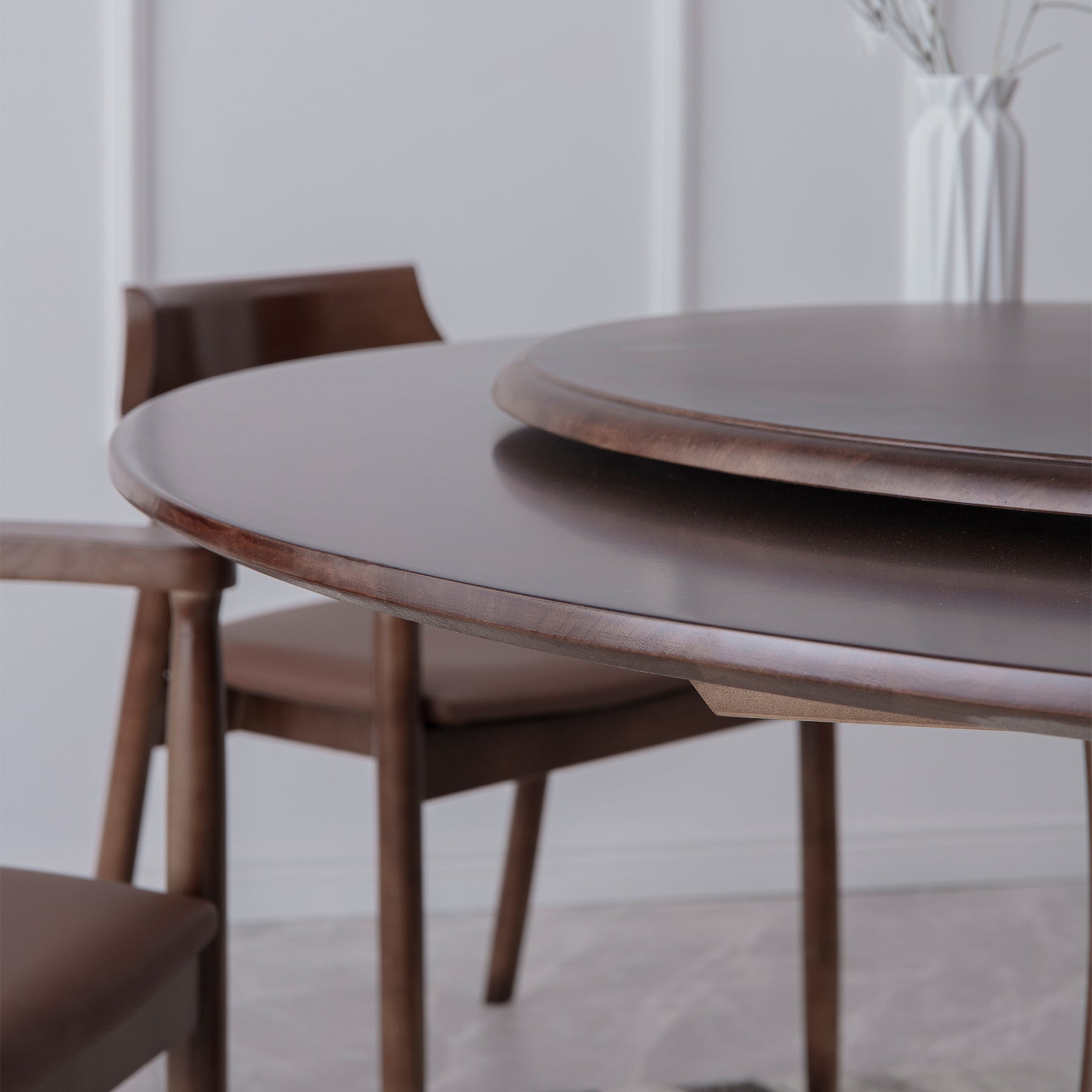 Round Traditional Standard Wood Dining Room Set of Rectangle Shape for Kitchen Table Set