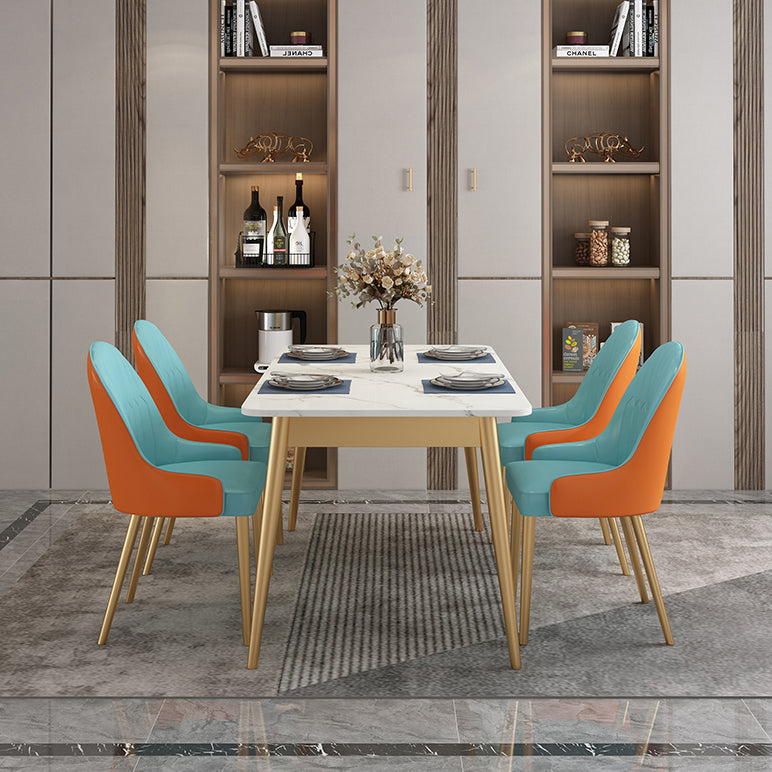 Modern Kitchen Sintered Stone Furniture of Standard Height Formal Dining Room Table Set