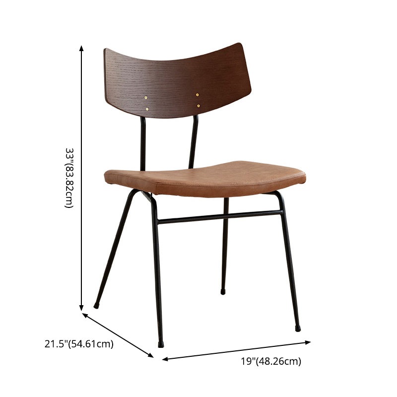 Industrial Style Wooden Dining Room Set with Rectangle Table and Metal Base Dining Table Furniture