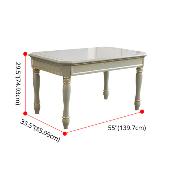 Traditional Wooden Dining Room Set with Rectangle Table Home Dining Table Furniture