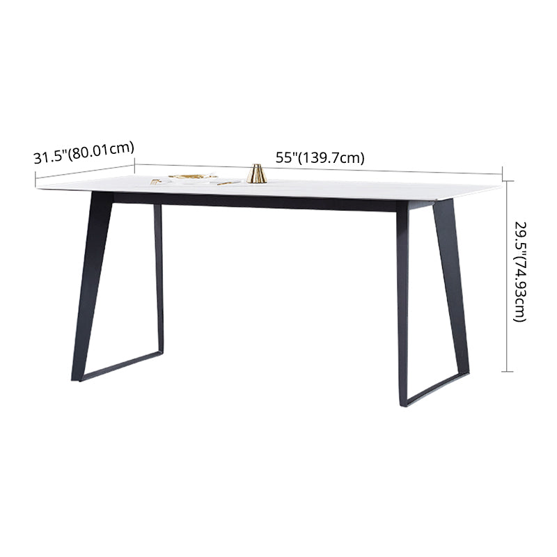 Modern Sintered Stone Dining Set White Multi Purpose Dining Table Furniture for Dining Room