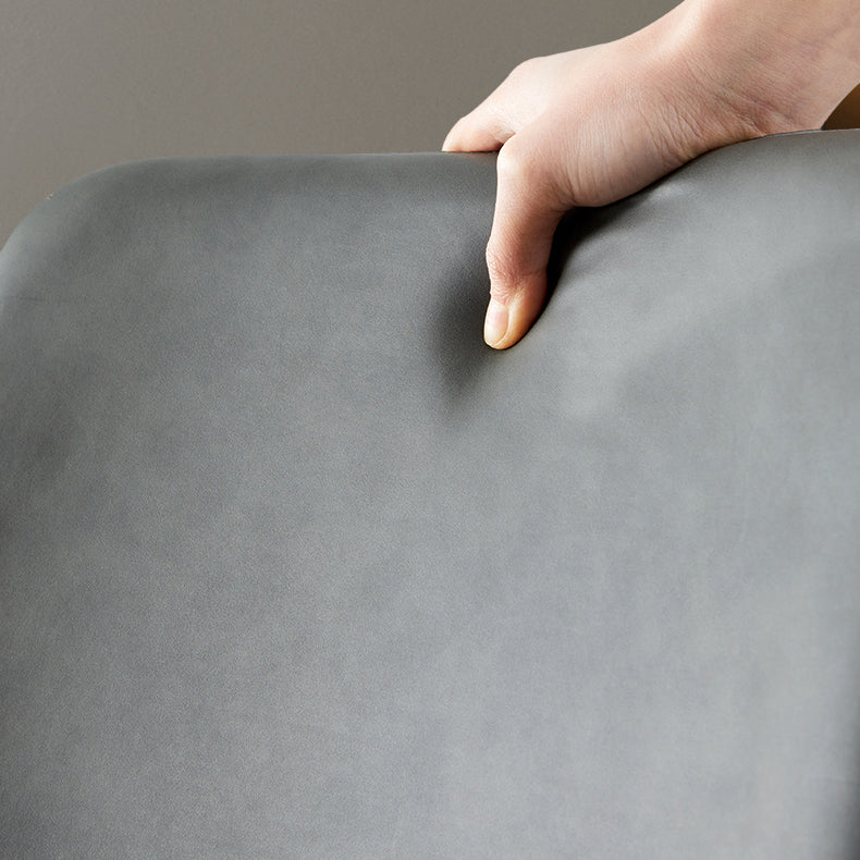 Modern Style Sintered Stone Dining Table Rectangular Dining Table with Metal Base