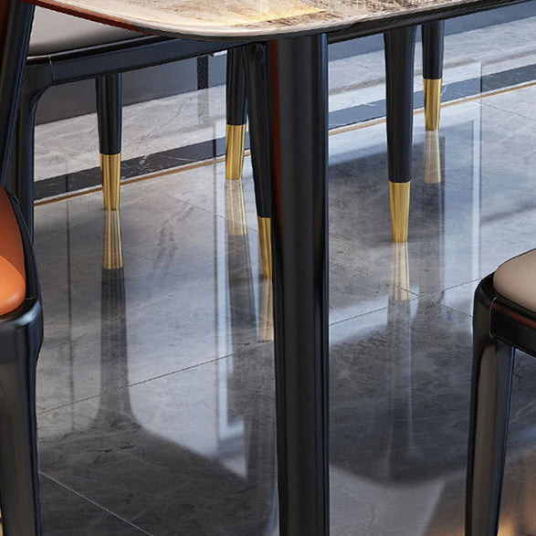 Scandinavian Solid Wood Frame Dining Table Rectangle Formal Dinette Set Kitchen