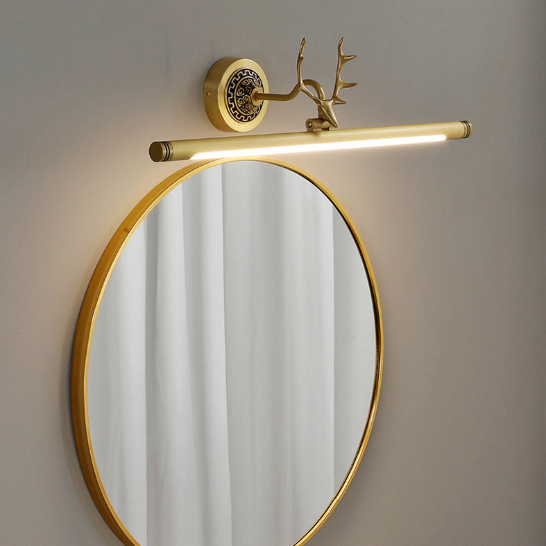 Vanité linéaire Lumières murales vintage Simplicité Applexion murale acrylique avec bois pour salle de bain