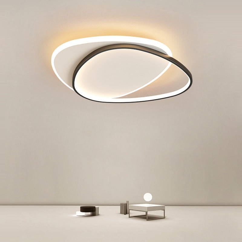 Acrylic Modern Style Flush Mount Ceiling Fixture 1-Light Geometric Led Flush Light