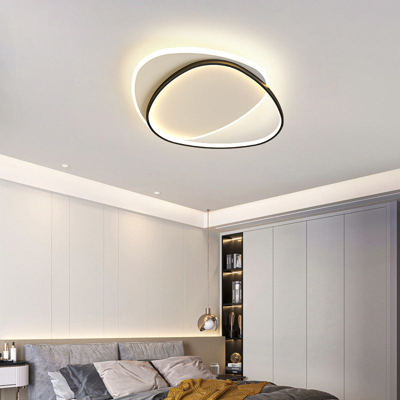Acrylic Modern Style Flush Mount Ceiling Fixture 1-Light Geometric Led Flush Light