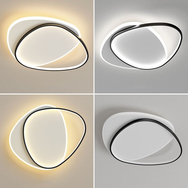 Acrylic Modern Style Flush Mount Ceiling Fixture 1-Light Geometric Led Flush Light