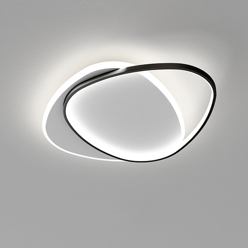 Acrylic Modern Style Flush Mount Ceiling Fixture 1-Light Geometric Led Flush Light
