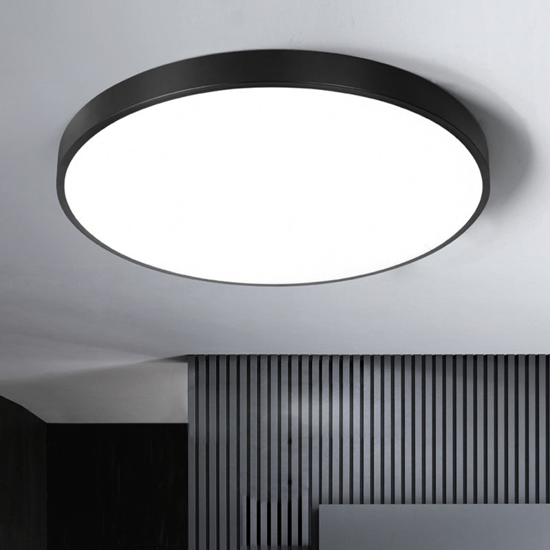 Soporte De Iluminación De Techo De Montaje De Tambor Acrílico De Estilo Moderno 1-Luces De Techo De Descarga Led De Luz