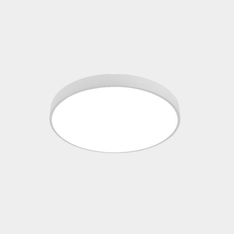 Soporte De Iluminación De Techo De Montaje De Tambor Acrílico De Estilo Moderno 1-Luces De Techo De Descarga Led De Luz