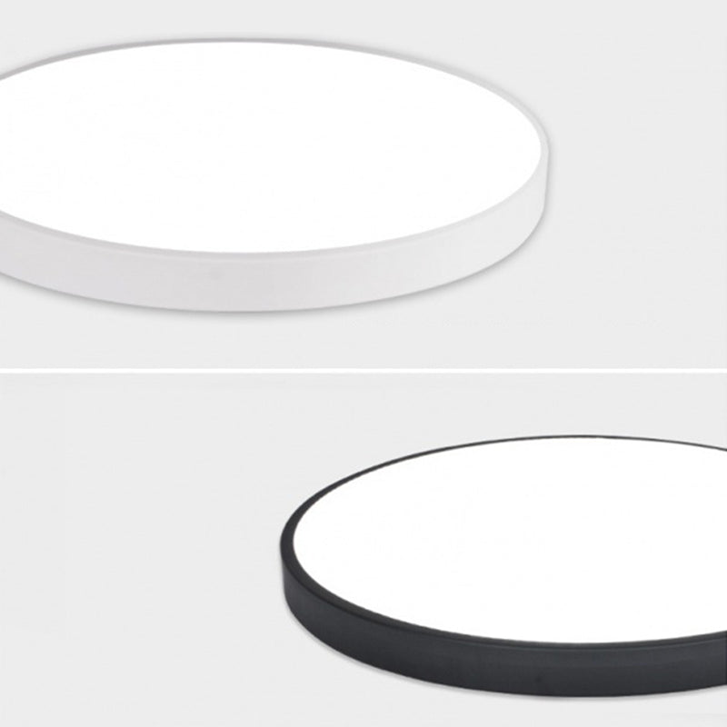 Soporte De Iluminación De Techo De Montaje De Tambor Acrílico De Estilo Moderno 1-Luces De Techo De Descarga Led De Luz