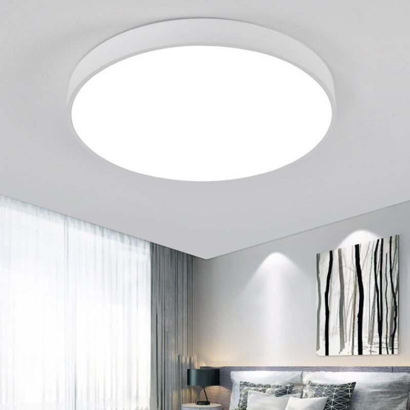 Soporte De Iluminación De Techo De Montaje De Tambor Acrílico De Estilo Moderno 1-Luces De Techo De Descarga Led De Luz