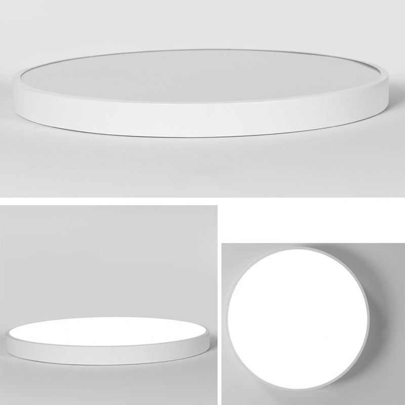 Acrylic Drum Flush Mount Ceiling Lighting Fixture Modern Style 1-Light Led Flush Ceiling Lights