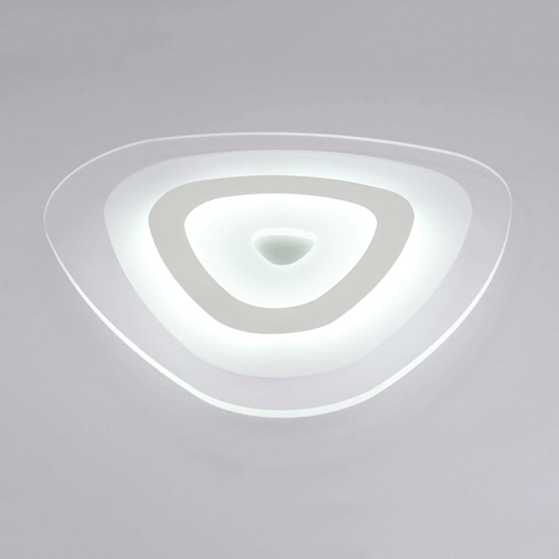 Geometrical Acrylic Led Flush Mount Ceiling Lamp Fixtures Modern Style 1-Light Flush Light