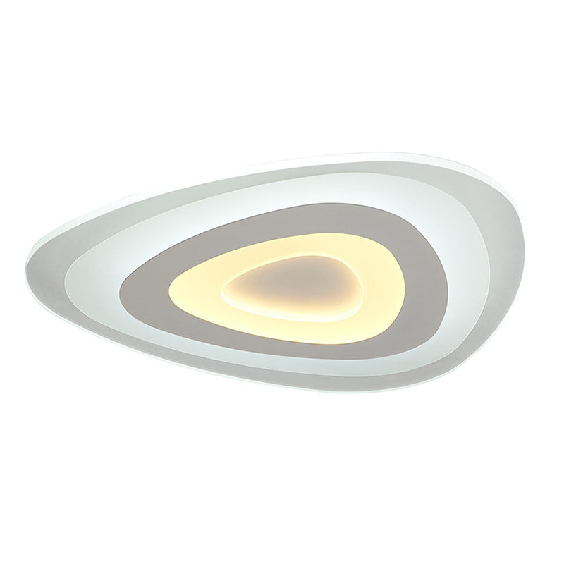 Geometrical Acrylic Led Flush Mount Ceiling Lamp Fixtures Modern Style 1-Light Flush Light