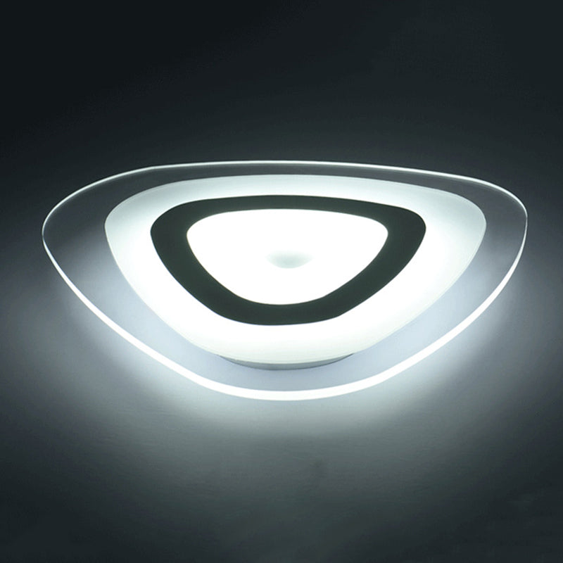 Geometrical Acrylic Led Flush Mount Ceiling Lamp Fixtures Modern Style 1-Light Flush Light