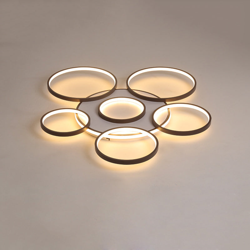 Geometric Acrylic Flush Ceiling Light Fixtures Modern Style 1-Light Flush Mount Fixture
