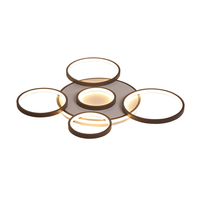 Geometric Acrylic Flush Ceiling Light Fixtures Modern Style 1-Light Flush Mount Fixture