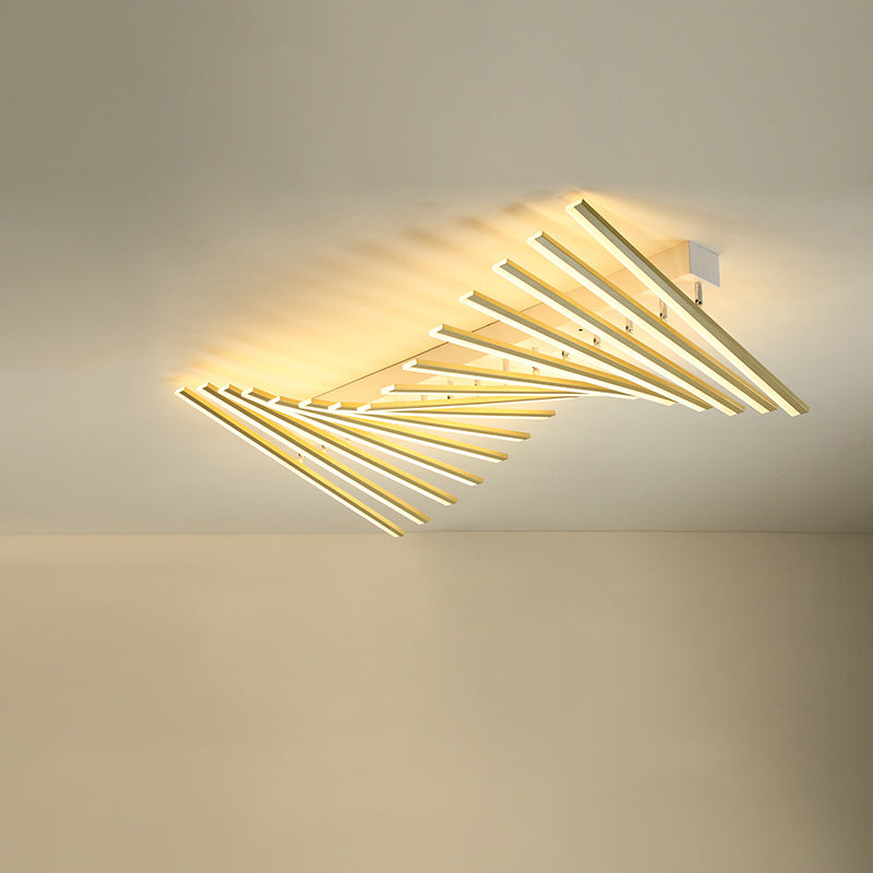 Barra delgada LED ACRYLIC FLUSH LEUCHAS DE CADO MODERNO Lámpara de montaje de 15 luces de 15 luces