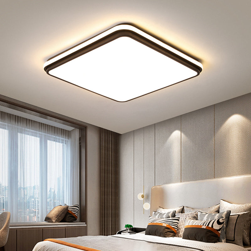 Acrylic 1-Light Flush Ceiling Light Fixture Geometrical Modern Style Flush Mount Lighting