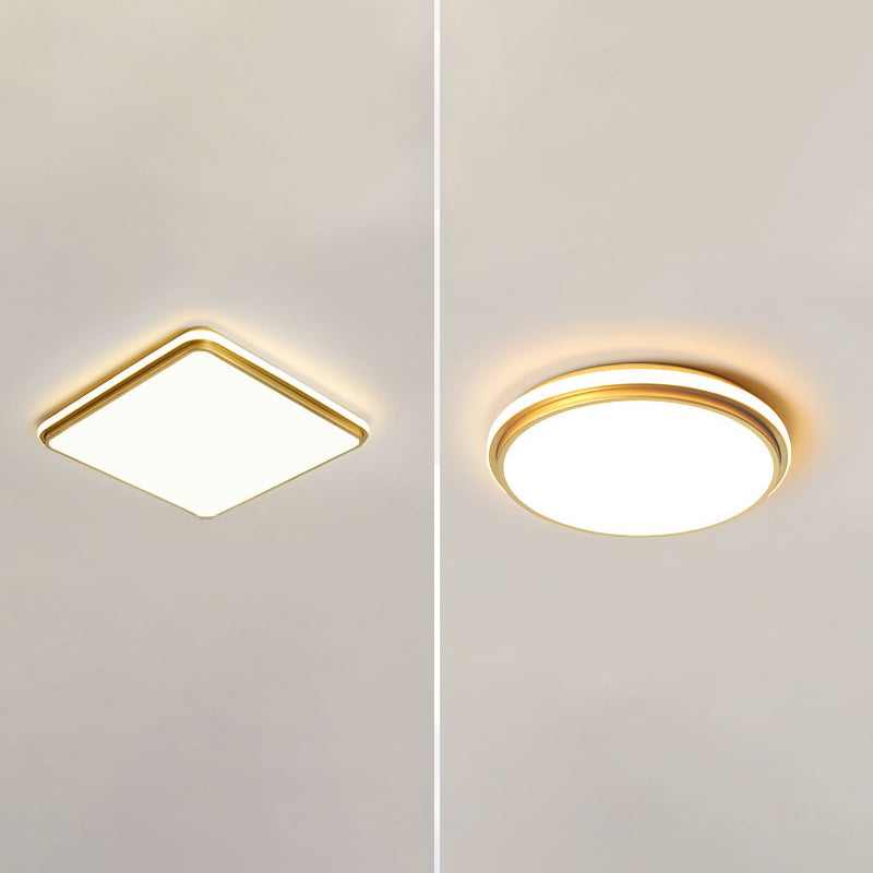 Acrylic 1-Light Flush Ceiling Light Fixture Geometrical Modern Style Flush Mount Lighting