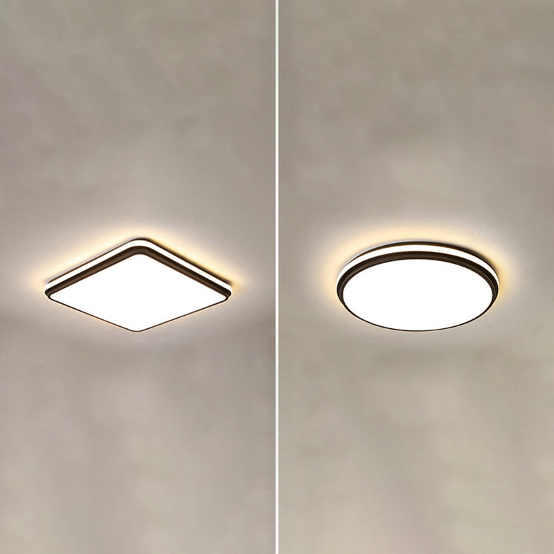 Acrylic 1-Light Flush Ceiling Light Fixture Geometrical Modern Style Flush Mount Lighting