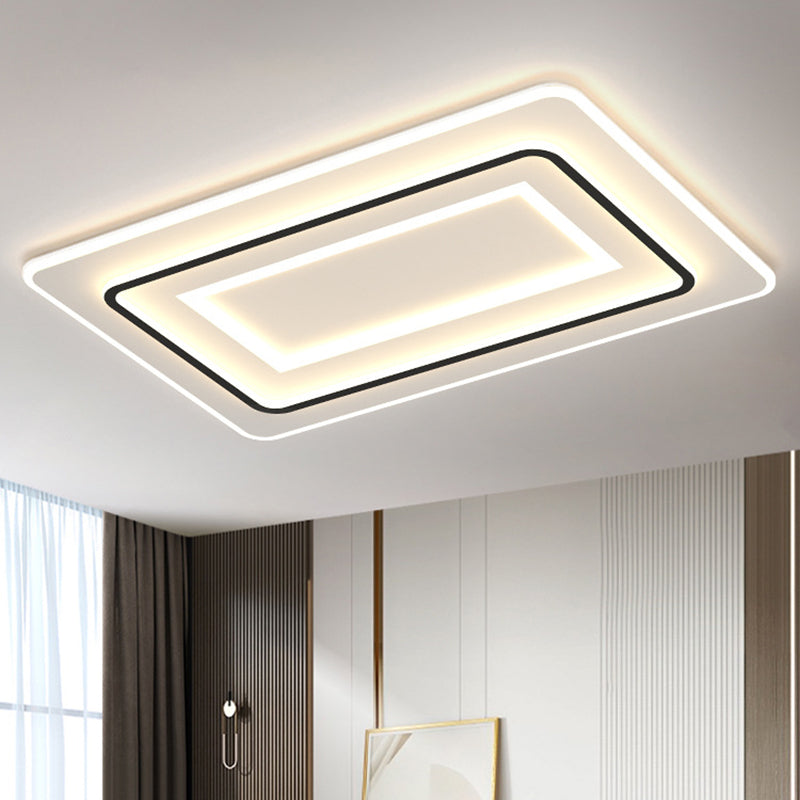 Modern Style Geometrical Flush Ceiling Lights 1-Light Acrylic Flush Mount Led Fixture