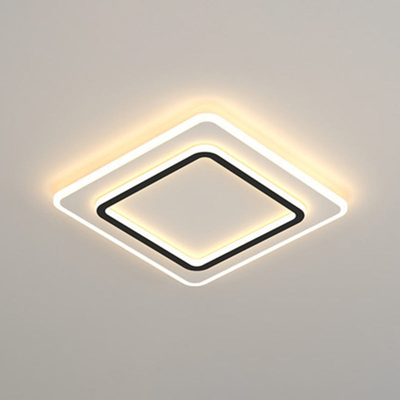Modern Style Geometrical Flush Ceiling Lights 1-Light Acrylic Flush Mount Led Fixture