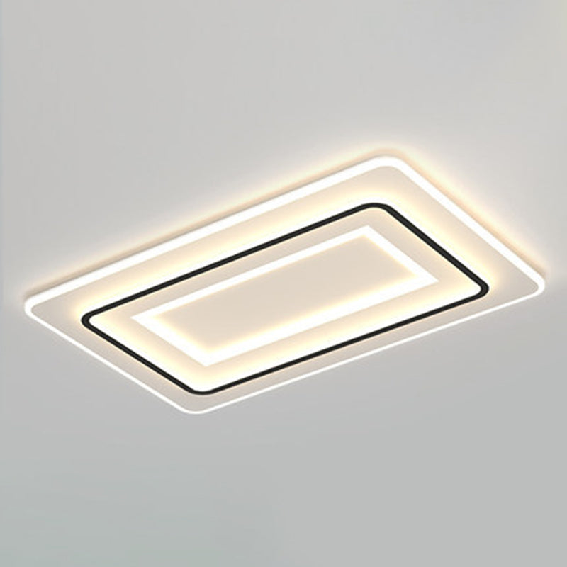 Modern Style Geometrical Flush Ceiling Lights 1-Light Acrylic Flush Mount Led Fixture
