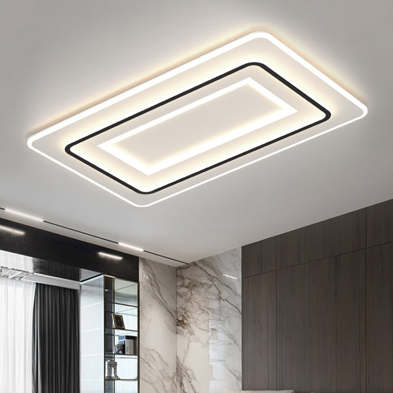 Modern Style Geometrical Flush Ceiling Lights 1-Light Acrylic Flush Mount Led Fixture