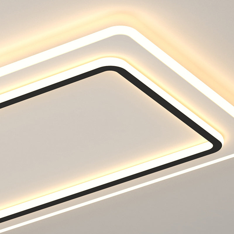 Modern Style Geometrical Flush Ceiling Lights 1-Light Acrylic Flush Mount Led Fixture