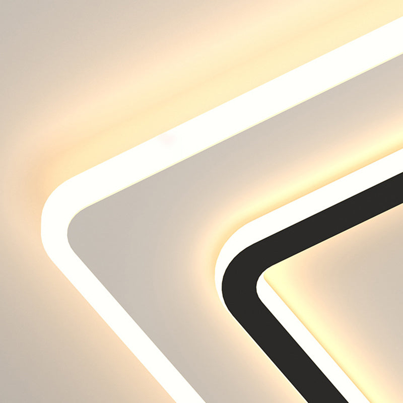 Modern Style Geometrical Flush Ceiling Lights 1-Light Acrylic Flush Mount Led Fixture