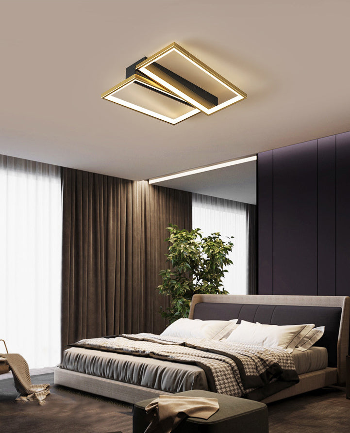 Luces de techo de montaje en superficie de metal de estilo moderno Lámpara de montaje geométrica de 1 luces de 1 luces