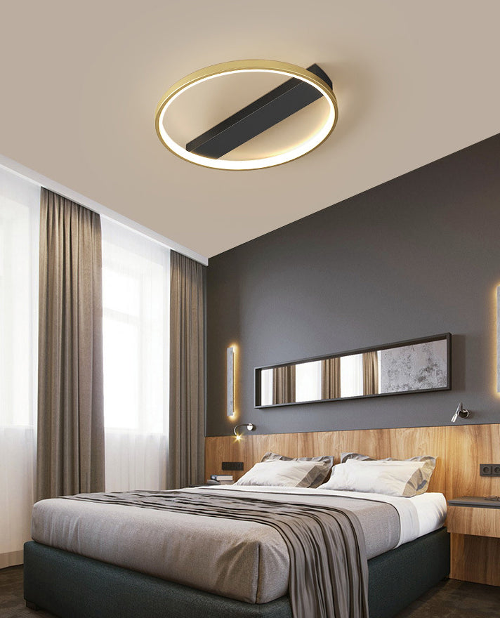 Luces de techo de montaje en superficie de metal de estilo moderno Lámpara de montaje geométrica de 1 luces de 1 luces