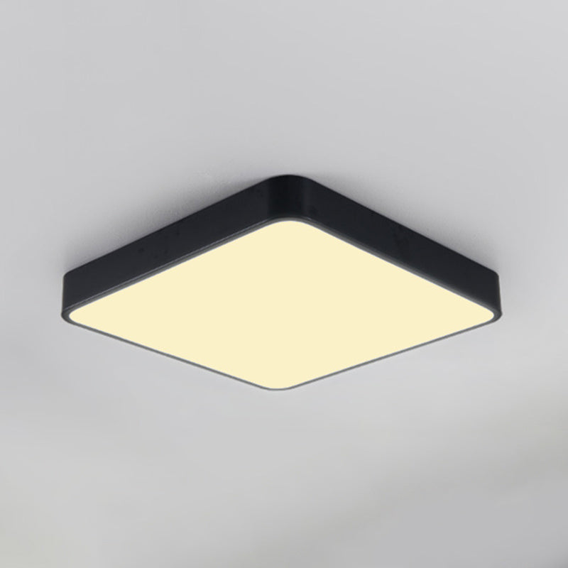 Plafonnier encastré géométrique en acrylique, plafonnier à 1 lumière de style moderne