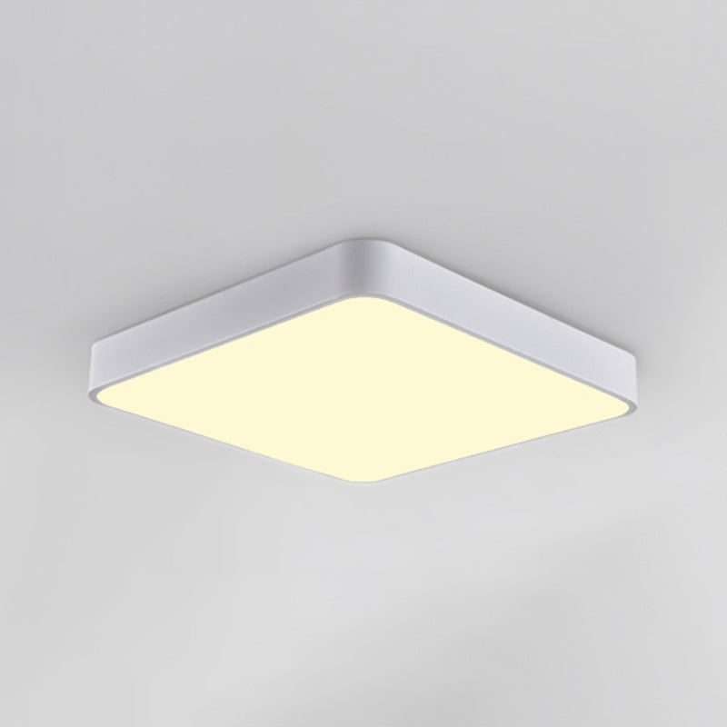 Plafonnier encastré géométrique en acrylique, plafonnier à 1 lumière de style moderne