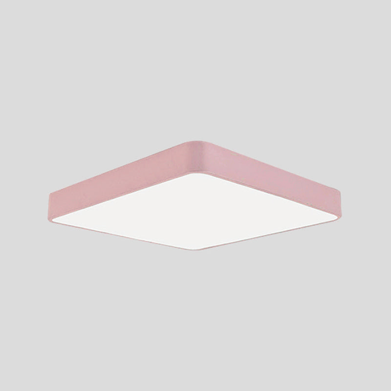 Plafonnier encastré géométrique en acrylique, plafonnier à 1 lumière de style moderne