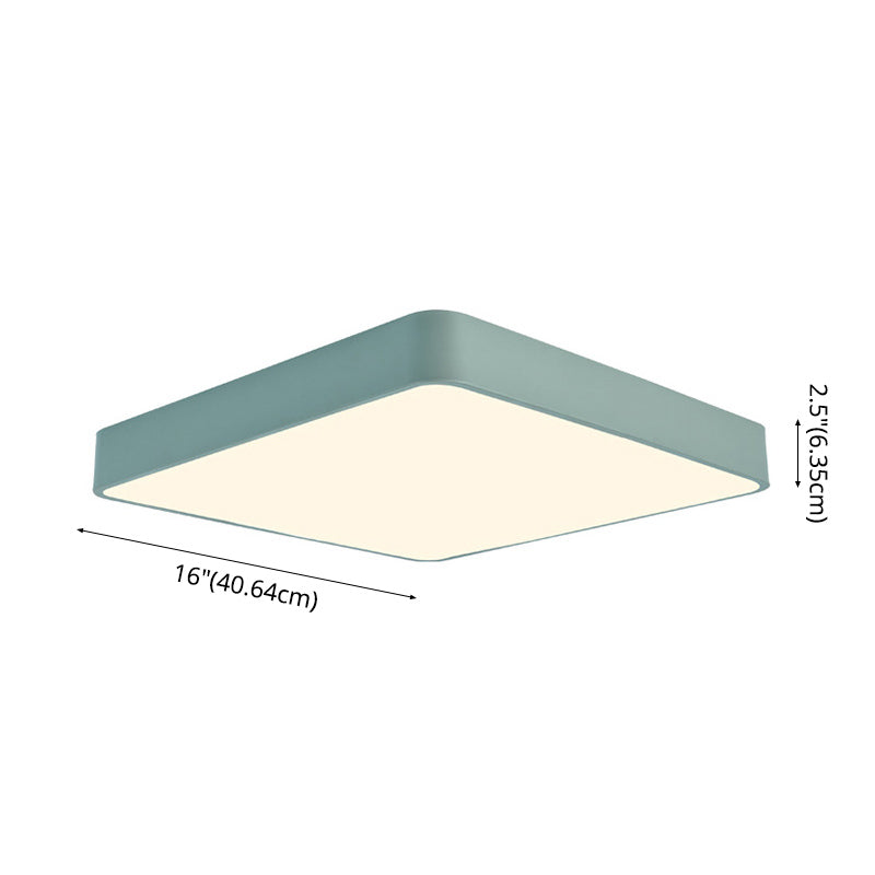 Plafonnier encastré géométrique en acrylique, plafonnier à 1 lumière de style moderne