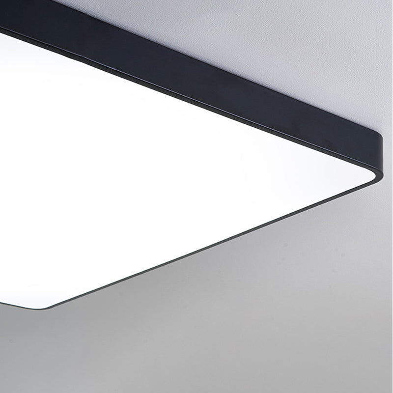 Plafonnier encastré géométrique en acrylique, plafonnier à 1 lumière de style moderne