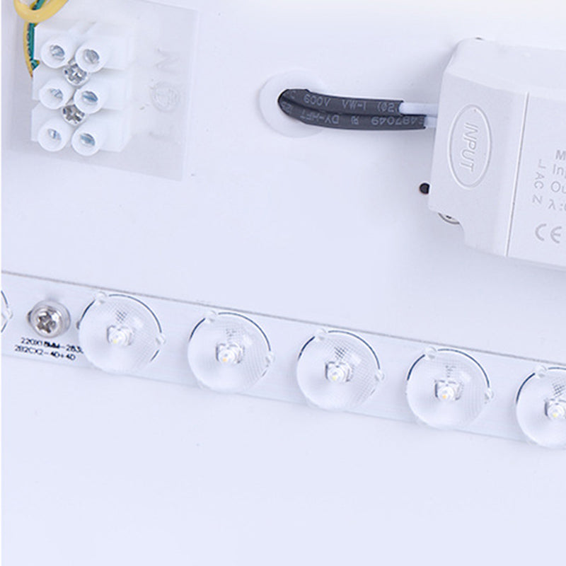 Plafonnier encastré géométrique en acrylique, plafonnier à 1 lumière de style moderne