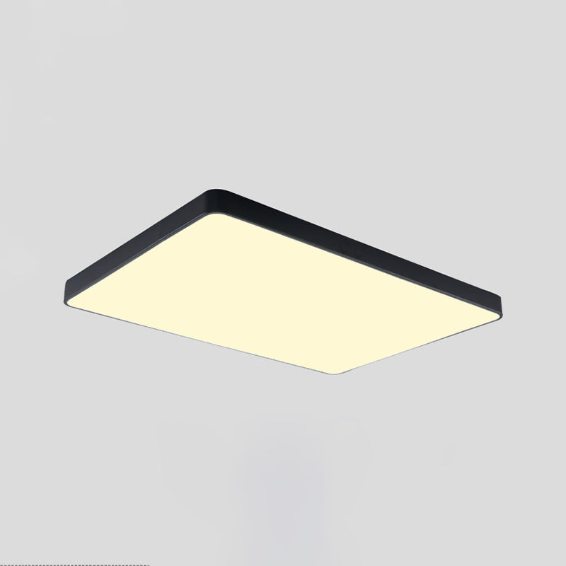 Plafonnier encastré géométrique en acrylique, plafonnier à 1 lumière de style moderne