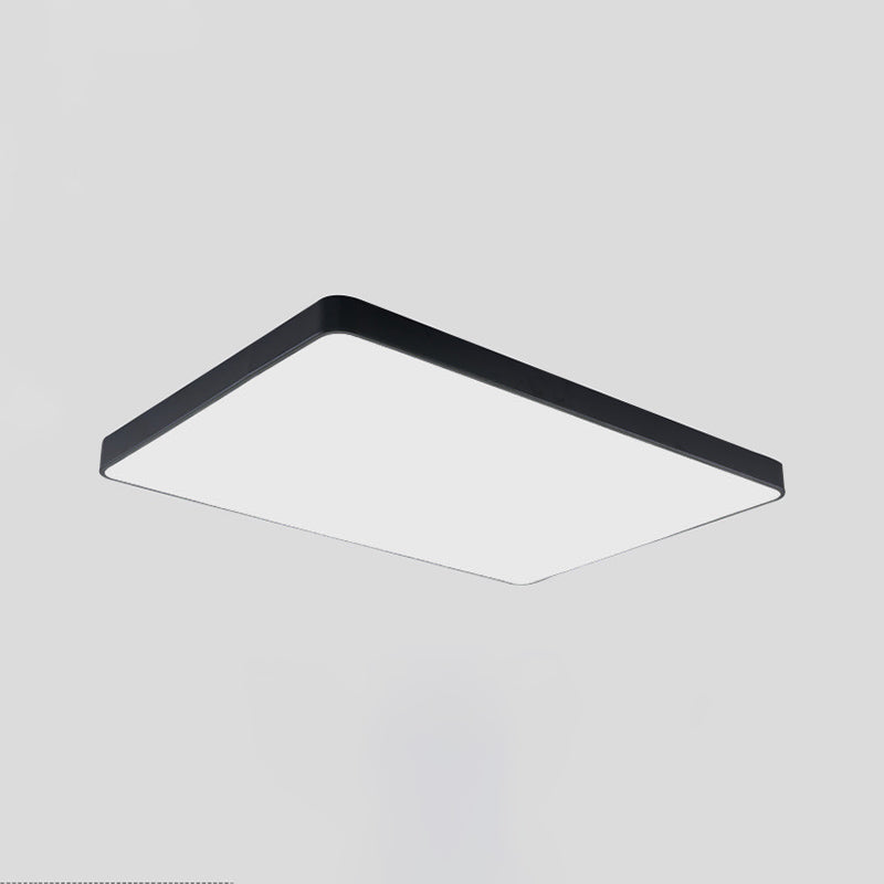 Plafonnier encastré géométrique en acrylique, plafonnier à 1 lumière de style moderne