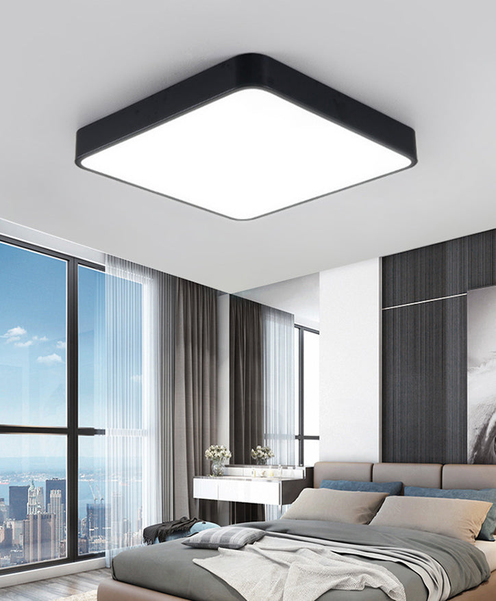 Plafonnier encastré géométrique en acrylique, plafonnier à 1 lumière de style moderne