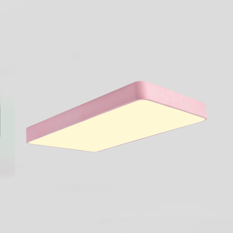 Plafonnier encastré géométrique en acrylique, plafonnier à 1 lumière de style moderne
