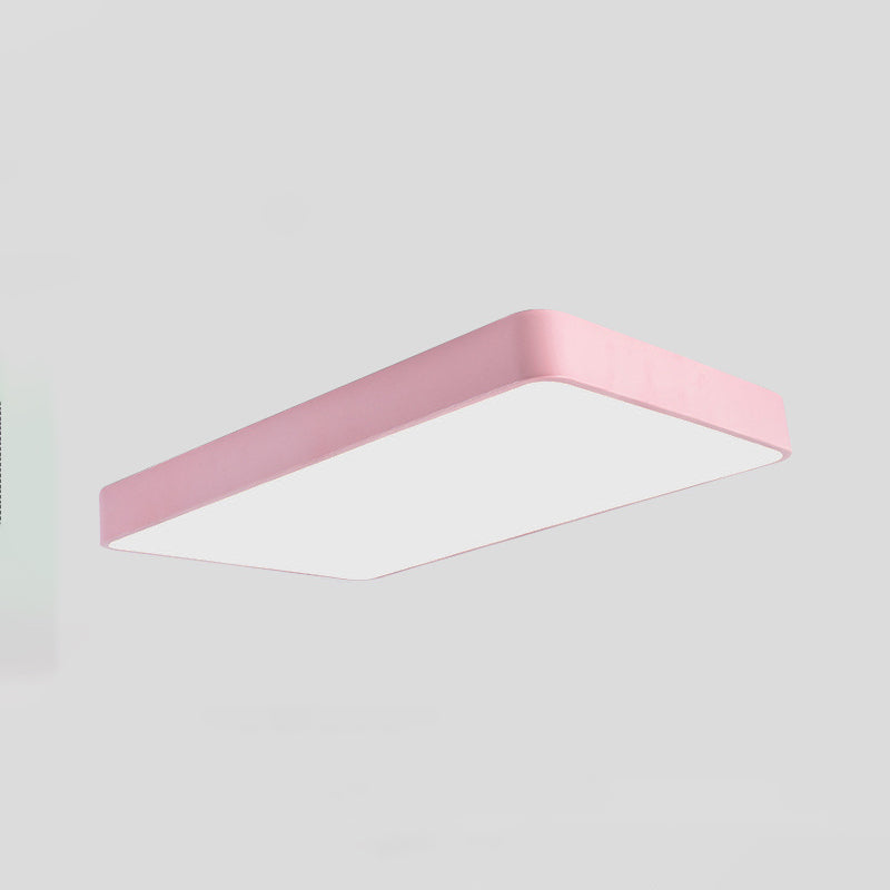 Plafonnier encastré géométrique en acrylique, plafonnier à 1 lumière de style moderne