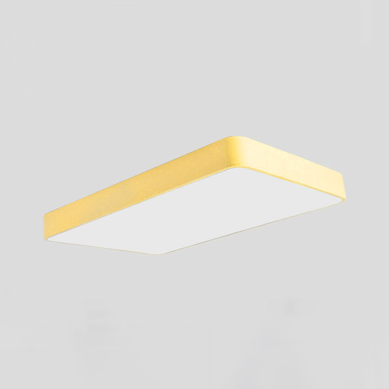 Plafonnier encastré géométrique en acrylique, plafonnier à 1 lumière de style moderne