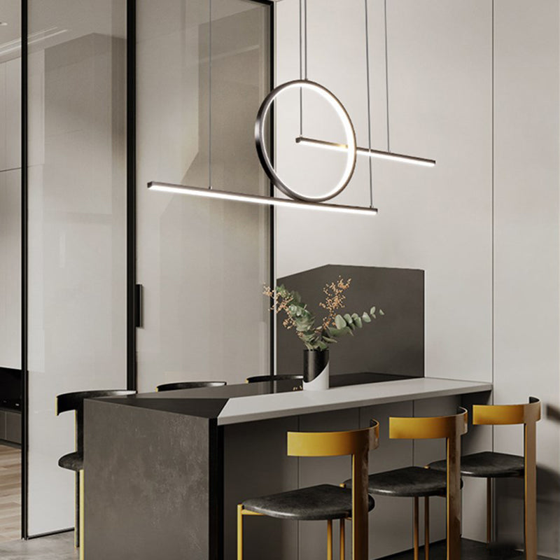 Linear Island Lights Modern Kitchen Island Lighting Metal 3 Light Island Light Fixture