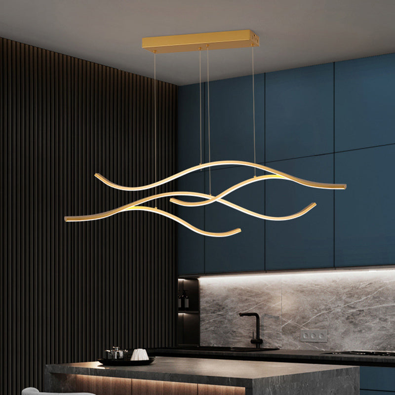 Linear Island Pendant LED New Modern Ceiling Pendant Light for Dining Room
