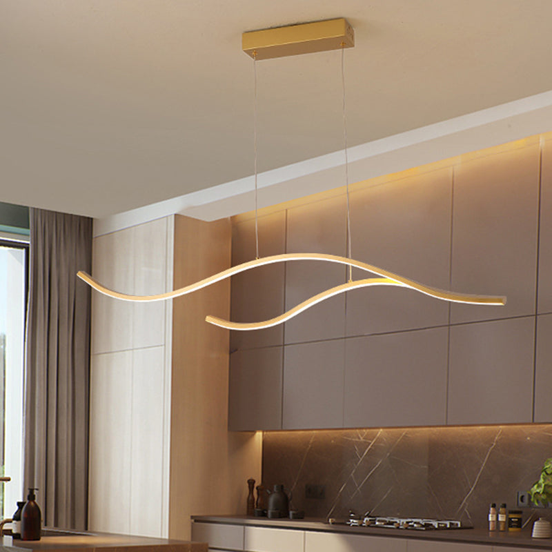 Linear Island Pendant LED New Modern Ceiling Pendant Light for Dining Room