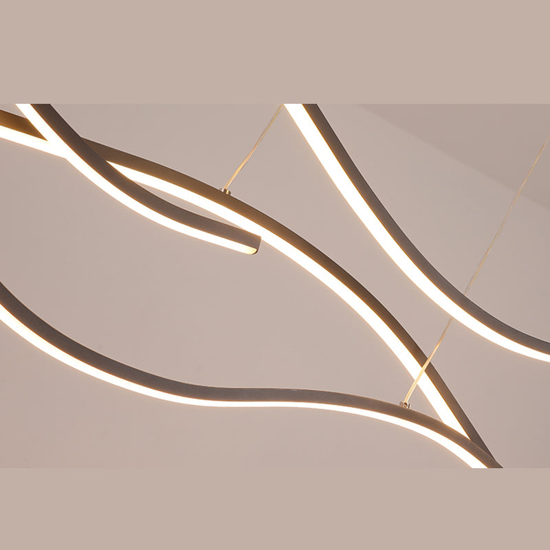 Linear Island Pendant LED New Modern Ceiling Pendant Light for Dining Room